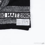 Dior Stripe Hat, Scarf Set Black and Grey - Photo 7