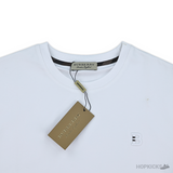 Burberry Log Embroidered White T-Shirt (Imported Premium Finish) - Photo 6