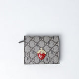 GG Supreme Monogram Double G Strawberry Card Case (Dot Perfect) - Photo 1