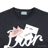 Dior Black &amp; Silver 47 Logo T-Shirt - Photo 3