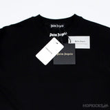 Palm Angels Classic Logo Print Black Tee - Photo 3