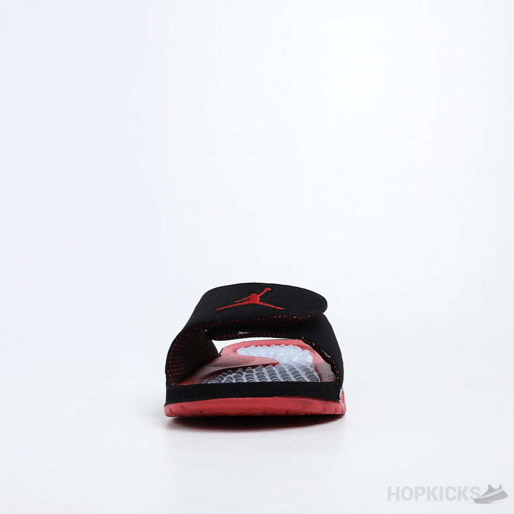 Air Jordan Hydro 5 Retro Black Red Slides