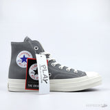 Converse Chuck Taylor All-Star 70s Hi Comme des Garcons PLAY Grey (Premium Plus Batch) - Photo 3