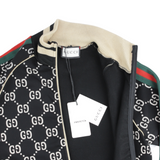 Gucci Webbing Trimmed Cotton Track Jacket - Photo 3