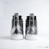 CL Louis Spikes High Sneakers White Black - Photo 10