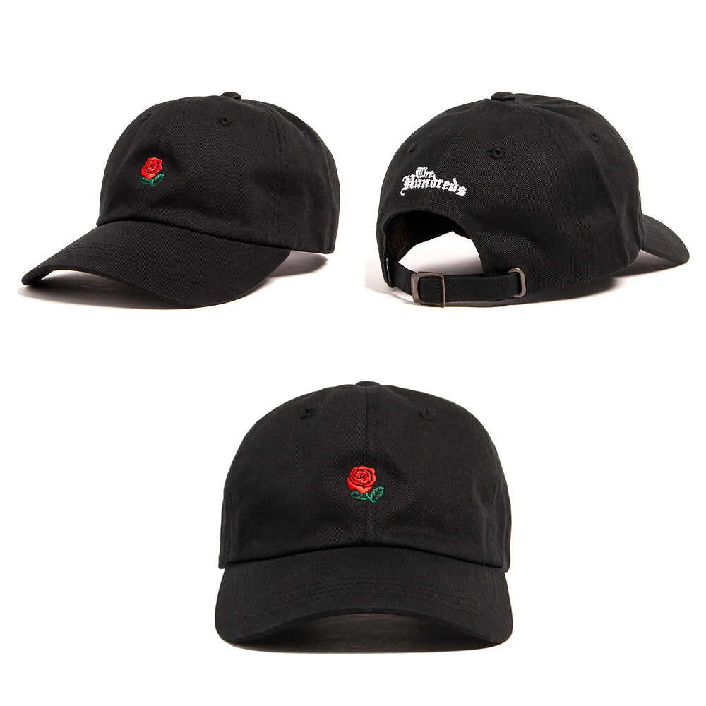 Red Flower Black Cap