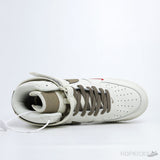 Air Force 1 High ID White Light Brown Red - Photo 5