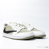 Air Jordan 1 Retro Low Golf Travis Scott Neutral Olive Premium Plus - Photo 7