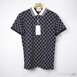GG Stretch Cotton Polo Shirt Navy - Photo 1