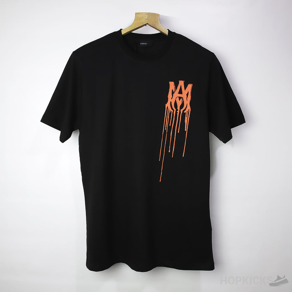AMIRI Red Printed Black T-Shirt