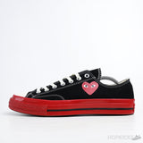 All-Star 70 Ox Comme des Garcons PLAY Black Red Midsole - Photo 1