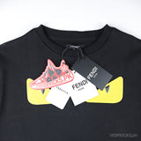 Fendi Bag Bugs Eyes Rubber Eyes Sweatshirt Black - Photo 3