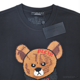 Plein Embroidered Teddy Black T-Shirt (Imported Premium Finish) - Photo 3