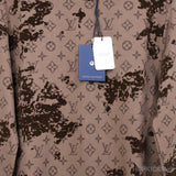 LV Logo Brown Camo Sweatshirt - Photo 3