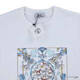 Hermes Multiple Horses Printed White T-Shirt (Imported Premium Finish) - Photo 3