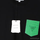 Bottega Veneta Green Logo Black T-Shirt - Photo 3