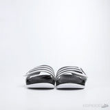 Adilette Core White Black Stripes Slides - Photo 7