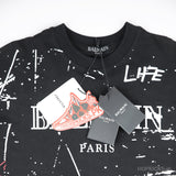 Balmain" No Is No" Printed T-Shirt - Photo 3