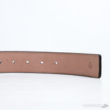 L*V Mini Gold Initials Black Belt - Photo 3