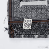 Loewe - Scarf In Wool & Cashmere - Grey - Photo 4