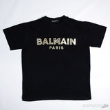 Balmain Gold Logo T-Shirt - Photo 1