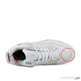 Levi's x Air Jordan 4 Retro 'White Denim' (Premium Plus Batch) (Yellow Spots) - Photo 2