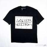 LV Signature Print Black T-Shirt - Photo 1
