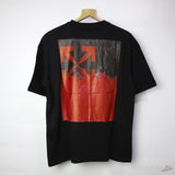 Off-White Red Fire Arrow Black T-Shirt - Photo 2