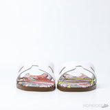Hermes Oran Flat Sandal White Silk Print Lining (Premium Plus Batch) - Photo 6