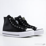 Converse Chuck Taylor All-Star Lift Hi Black Leather (Premium Batch) - Photo 5