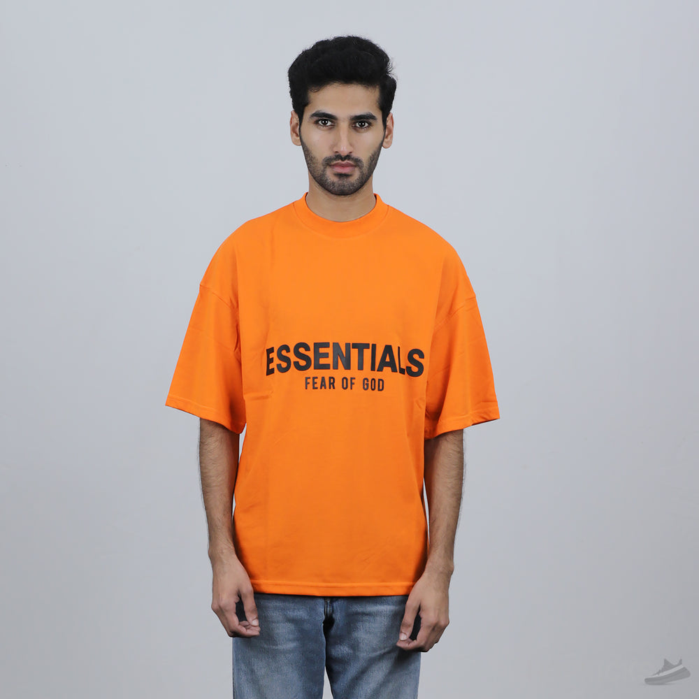 Essentials Fear Of God Orange T-Shirt (Economy Batch)