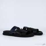 Hermes Chypre Blue Strap Leather Sandals - Photo 7