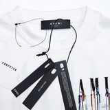 AMIRI Paint Drip White T-Shirt - Photo 4