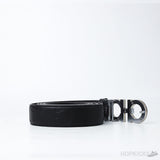 Ferragamo Double-Ganici Silver Buckle Belt - Photo 3