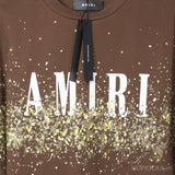 Am*ri Painter Logo Print Cotton Brown T-Shirt - Photo 2