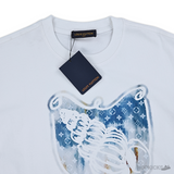 LV Sea Shell Badge Printed White T-Shirt (Imported Premium Finish) - Photo 3