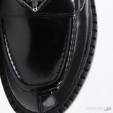 Prada 35mm Loafer Black Brushed Leather (Premium Plus Batch) (Slight Defect) - Photo 2