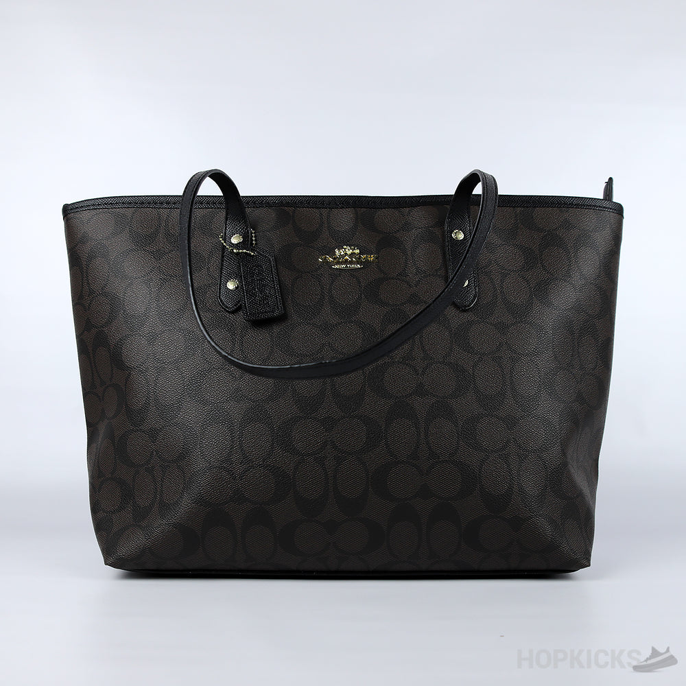 Coach Dark Brown Tote Bag