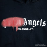 Palm Angels Los Angeles Sprayed Logo Hoodie Black - Photo 3