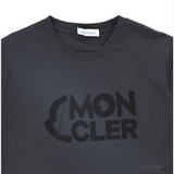 Moncler Embroidered Logo Black T-Shirt (Imported Premium Finish) - Photo 3