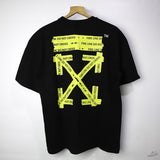 Off-White Warning Arrow Black T-Shirt - Photo 2