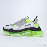 Bale*ciaga Triple S Lime Sole White and Green with Air Cushion - Photo 1