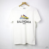 B*lenciaga Mode White T-Shirt - Photo 1