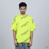 Balenciaga 22 Paris Oversized Neon T-Shirt (Economy Batch) - Photo 1
