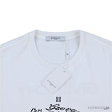 GIVENCHY Logo Print Cotton White T-Shirt (Imported Premium Finish) - Photo 3
