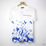 L*V White T-Shirt Blue Monogram (K1-B) - Photo 1