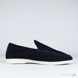 Loro Piana Summer Walk Loafers Suede Blue (1:1) - Photo 3