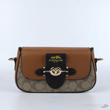COACH Brie Shoulder Bag (Brown) - Photo 1