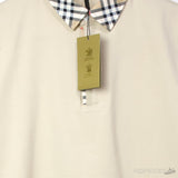 B*rberry Vintage Check Cotton Polo Shirt Beige - Photo 2
