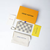 Louis Vuitton Key Pouch Damier Azur White Blue (Dot Perfect) - Photo 3